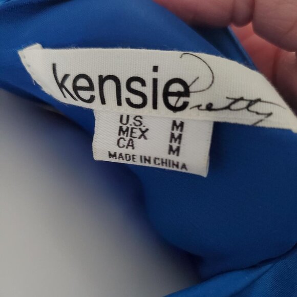 Kensie Pretty Blue ruffled dress Size M - Picture 4 of 4